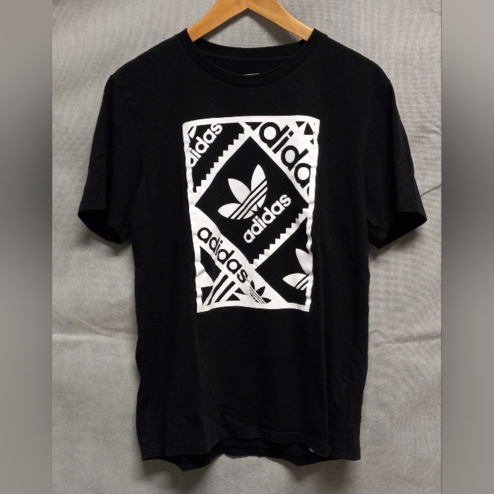 adidas Originals Trefoil Black T-Shirt Men's Large